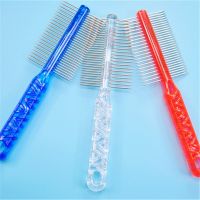 【CW】 New Handle Combs Removes Flea Dog Double-side Comb Hair Grooming Tools Cleaning