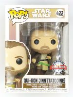 Funko Pop Star Wars - Qui Gon Jinn [Tatooine] #422 (กล่องมีตำหนินิดหน่อย) แบบที่ 3