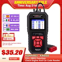 KONNWEI KW850 Professional OBD2 Scanner Auto Code Reader Diagnostic Check Engine Light Scan Tool For OBD II Cars After 1996