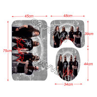 Slayer Rock Band 3D Print Shower Curtain Waterproof Bathroom Curtain Anti-slip Bath Mat Set Toilet Rugs Car