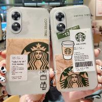 เคสโทรศัพท์ OPPOA38 OPPO A38 4G เคส ปลอกข้อเสนอร้อนแฟชั่นการออกแบบใหม่สร้างสรรค์เยาวชน Starbucks ซิลิโคนใสโทรศัพท์มือถือกันกระแทกปกอ่อน Case 2023