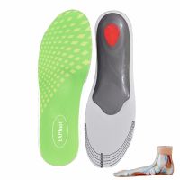 [HOT EXQQUZIOWGWD 116] Premium Orthotic Gel High Arch Support Insoles เจลส้น Pad Cushion 3D Arch Support สำหรับเท้าแบน Plantar Fasciitis 260-315มม.