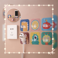 Cartoon plug hooks, plug hanger (1pc) ตะขอแขวนติดผนัง ตะขอแขวนอเนกประสงค์ แขวนปลั๊ก 1 ชิ้น