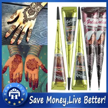1Pcs Indian Herbal Henna Tattoo Paste Paint Temporary Waterproof Tattoo Kit  Body Art Sticker Mehandi Body