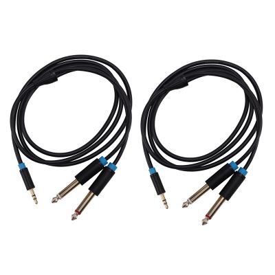 Vention 2X Jack 3.5mm to 6.35 Adapter Audio Cable for Mixer Amplifier Speaker 6.5mm 3.5 Jack Male Splitter Audio Cable