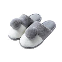 Ready StockKasut Perempuan Couple Flat Heel Plush Indoor House Slippers Ins Hot Korean Fashion Uni Men and Women Casual Fluffy Home Slippers Soft Warm Cotton Slippers Office Antiskid Silent Slippers