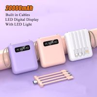Power Bank 20000mAh Portable External Battery Charger Powerbank For iPhone 14 13 Xiaomi 9 Huawei Poverbank With Cables LED Light ( HOT SELL) TOMY Center 2