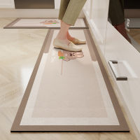 ห้องครัวชั้น Mat Hallway Decor พรมสกปรกทนน้ำมันดูดซับน้ำ Anti Slip ยาว Runner พรม Bath Entrance Mat