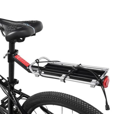 อลูมิเนียมอัลลอยด์แร็คจักรยานจักรยานสีดำสำหรับ33มิลลิเมตรที่นั่งโพสต์ส่วนหางแร็ค