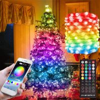 {Best-selling party decoration} 20เมตรสมาร์ท App ควบคุมนางฟ้า S Tring แสง Dearmcolor LED RGBIC ต้นคริสต์มาสพวงมาลัยแสงซิงค์เพลงระยะไกลสำหรับการตกแต่งงานปาร์ตี้