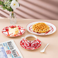 Kitchen Decoration Coffee Cup Bone China Dinner Plates Porcelain Tea Cups Sets Plates Dinner Serving Tableware Dishes &amp; Plates