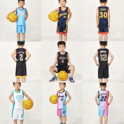 2021 City Edition Jersey for Kids Miami Heat Butler Memphis Morant Warriors Curry Jersey Fashion Children Basketball Suits