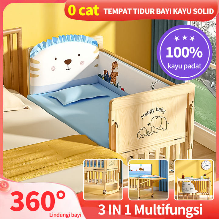 Tempat Tidur Kayu Solid Multifungsi Tempat Tidur Bayi /Baby Box/Box ...