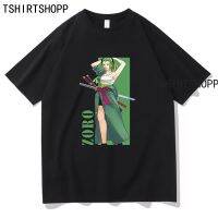 เสื้อยืดเด็กผช - ร้อน Roronoa Zoro เสื้อยืดอะนิเมะโซโลเสื้อยืดที่มีคุณภาพสูงเสื้อยืดเสื้อยืดฮาราจูก  3IV5