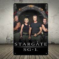 ดีบุกโลหะย้อนยุคหัวรถจักร Sg-1 Stargate แผ่นเหล้กสำหรับบาร์ผับโปสเตอร์ Shots คาเฟ่คลับจานบ้านสำหรับศิลปะการตกแต่งผนังตกแต่งบ้าน