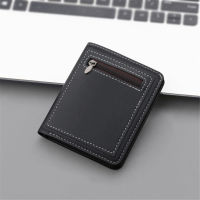 Men Wallet Card Holder Men Purse PU Leather Wallet Short Card Holder Short Wallet Card Holder