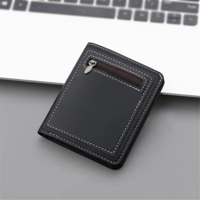 PU Leather Wallet Men Wallet Card Holder Coin Purse Short Card Holder Vertical Card Holder Card Holder