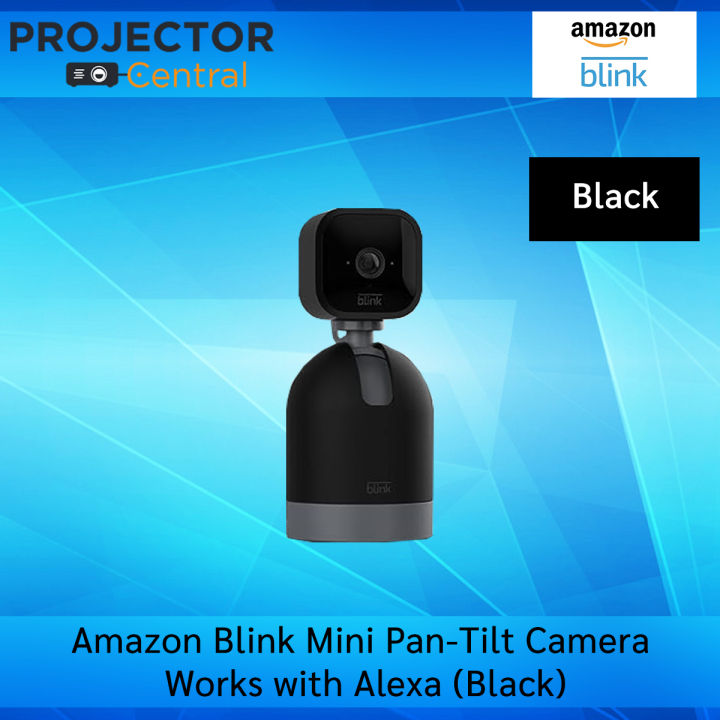 Blink Mini Pan-Tilt Alexa-Enabled Indoor Rotating Plug-In Smart Security  Camera - White