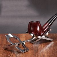 【CC】 Pipe Tobacco Plastic Cigar Pipes Rack Holder Bracket Ebony Base Display