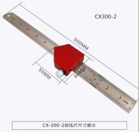 【☸2023 New☸】 yuncang ไม้บรรทัดไม้วัดมุม300มม. สำหรับช่างไม้เกจวัดมุม45องศาสามารถปรับทำเครื่องหมายรายการได้