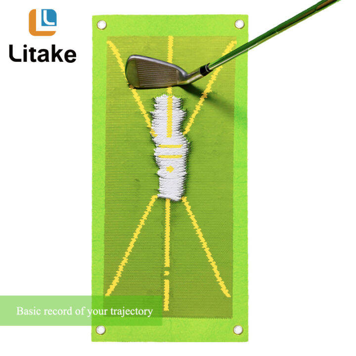 การฝึกอบรมกอล์ฟเสื่อวิเคราะห์แกว่งเส้นทางที่ถูกต้องตีท่ากอล์ฟอุปกรณ์ช่วยเหลือการฝึกอบรมสำหรับในร่ม-กลางแจ้ง