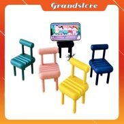 Giá đỡ điện thoại máy tính bảng ipad để bàn hình chiếc ghế cute gấp xếp