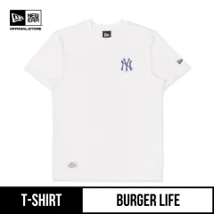 New York Yankees MLB Burger Life White Short Sleeve T-Shirt