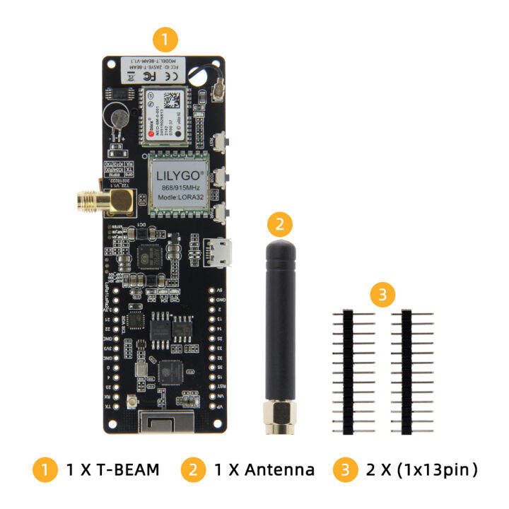 lilygore-amp-helium-t-beam-v1-1-esp32-lora-development-board-lorawan-868mhz-915mhz-โมดูลไร้สาย-gps-neo-6m-18650ผู้ถือแบตเตอรี่