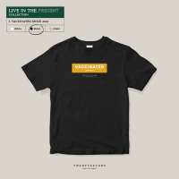 TWENTYSECOND เสื้อยืดแขนสั้น LIVE IN THE PRESENT รุ่น Vaccinated - ดำ / Black