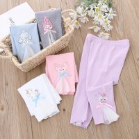 2022 New Style Summer Girls Cropped Leggings Flared Pants Baby Girl Cartoon Pants-hhj0417-chenyuqqz