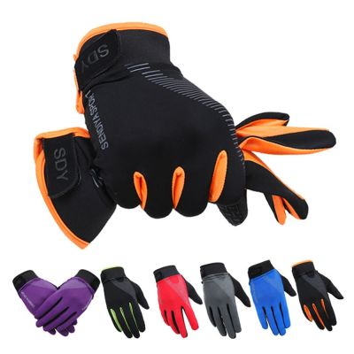 Cycling Breathable Non-Slip Touch Screen Gloves Outdoor Mountaineering Climbing Fitness Sun Proof Ultra-thin Fabric Bike Gloves