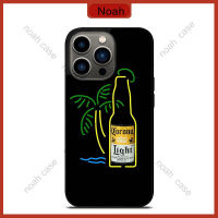 Corona Light Beer Line Art Phone Case for iPhone 14 Pro Max / iPhone 13 Pro Max / iPhone 12 Pro Max / Samsung Galaxy Note 20 / S23 Ultra Anti-fall Protective Case Cover 1248