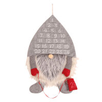 Xmas Decor Felt Advent Calendar Hanging Pendant Fabric Christmas Santa Claus Ornaments Fill 24 Fillable DIY Advent Calendar Home