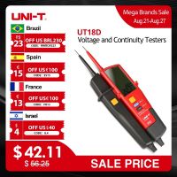 J85 UNI-T UT18D UT18C เครื่องวัดแรงดันไฟฟ้าแบบดิจิตอล AC DC Continunity Tester 690V LCD Display เครื่องทดสอบไฟฟ้า3เฟส