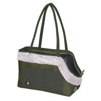 ZU AND LU กระเป๋าสัตว์เลี้ยง รุ่น Ornkey M จุ7กก.. pet bag chic Green (40x19x26cm) แบรนด์ฝรั่งเศส เบา อย่างดี (กระเป๋าสุนัข กระเป๋าแมว)