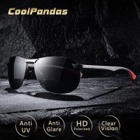 2023 Brand Design Upgrade Rimless Photochromic Sunglasses Men Polarized Driving Sun Glasses Aluminum Anti-Glare heren zonnebril