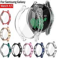 Watch Case for Samsung Galaxy Watch 4/5 40mm 44mm Screen Protector TPU All-Around Bumper Protective Cover for Watch 5 40mm 44mm Nails  Screws Fastener