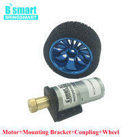 【In Stock】 omjjyx Bringsmart JGA25-370TC เกียร์มอเตอร์ไฟฟ้า DC 6-12V พร้อมล้อคู่วงเล็บยึดสำหรับรถของเล่นชุดเครื่องยนต์มอเตอร์ขนาดเล็กแบบทำมือ