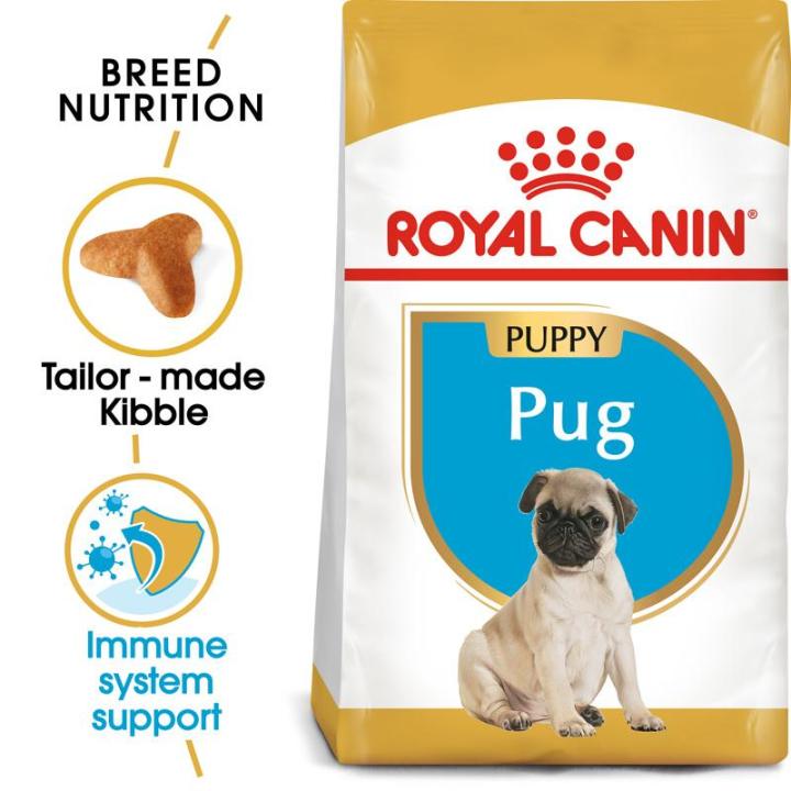 royal-canin-pug-puppy-โรยัล-คานิน-อาหารเม็ดลูกสุนัข-พันธุ์ปั๊ก-อายุต่ำกว่า-10-เดือน-กดเลือกขนาดได้-dry-dog-food