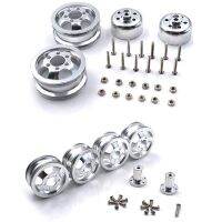 2set Metal Upgrade Shock-Proof Wheel Hub Rim for B1 B16 B24 B36 C14 C24 1/16 RC Truck with Screw