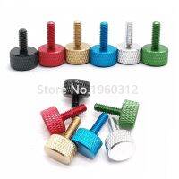 5pcs/lot M3 M4x6/8/10/12/16 colourful aluminum knurled hand tighten thumb screw