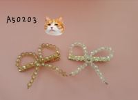 A502.Bow classic style hair clip กิ๊บสไตล์คลาสสิคคันธนู