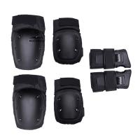 【Factory Lowest Price】Protective Gear Set Bike Knee Pads Elbow Pads with Wrist Guards (Black)