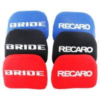 1pcs JDM BRIDE RECARO Headrest Tuning Pad For Head Rest Cushion Car Bucket Racing Seat Adhesives Tape