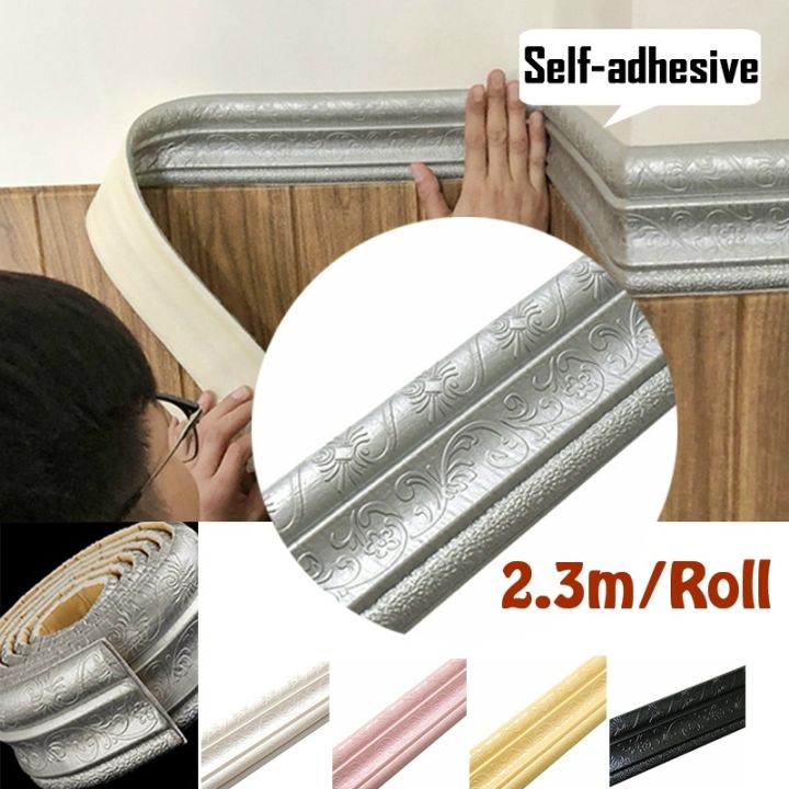 xinyi3-2-3m-สติ๊กเกอร์ติดผนังที่ถอดออกได้วอลล์เปเปอร์-3d-รูปแบบเส้นขอบเอว-line-wall-decor-ห้องนั่งเล่นกันน้ำ-self-adhesive
