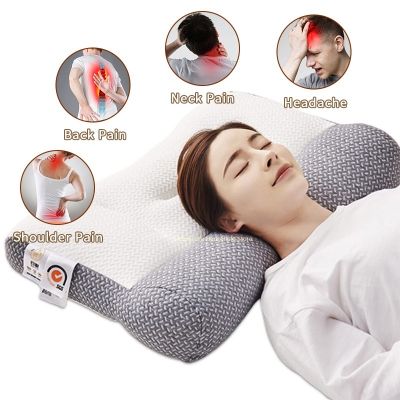 Super Ergonomic Orthopedic All Sleeping Pillow Positions Cervical Contour Neck Pillow Protect Spine Back Shoulder Pain Relief