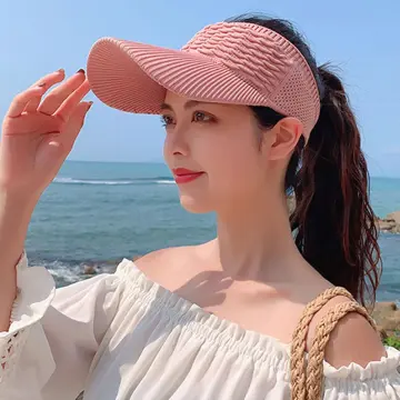 Summer Wide-brim Beach Hats - Ladies Crepe Sun Hat Women Fashion