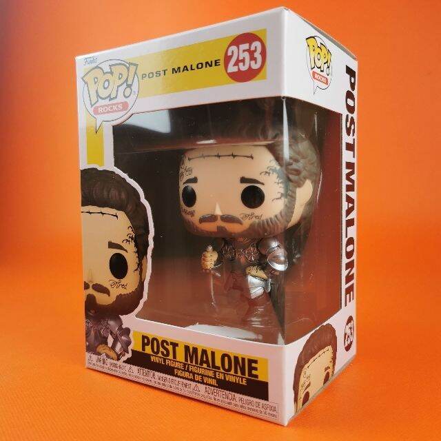 กล่องบุบ Funko POP Post Malone knight 253 Lazada.co.th