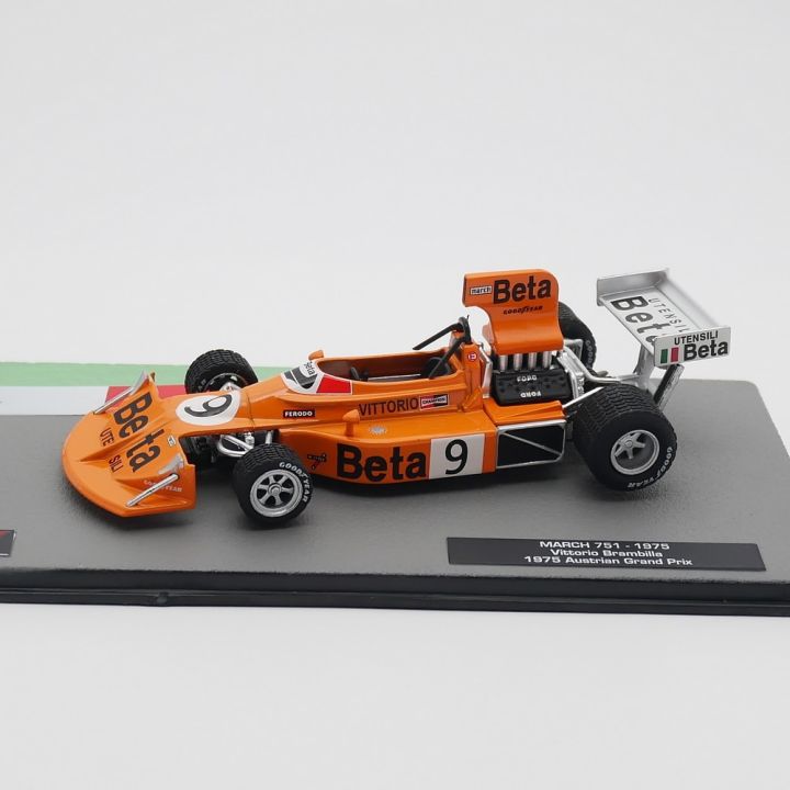 ixo-รถแข่ง1-43-1975-vittorio-brambilla-march-751โมเดลรถยนต์รถของเล่นโลหะ