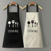 Kitchen Waterproof Apron for Woman Men Chef Work Apron for Bar Shop Restaurant Cafes  Household Cleaning Helper Aprons